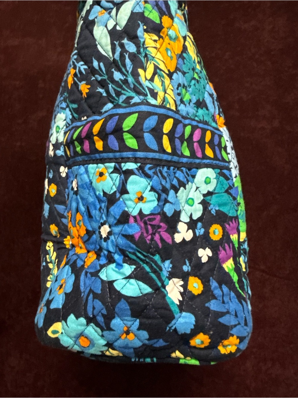 NWT Vera Bradley Pleated Tote in Midnight Blues - Picture 5 of 9